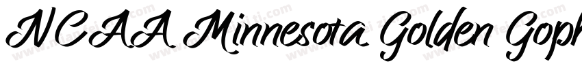 NCAA Minnesota Golden Gopher字体转换